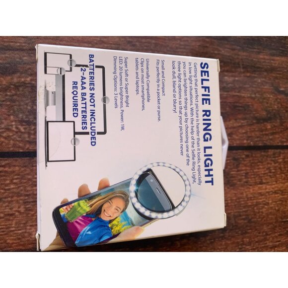 Selfie Ring Light With Clip For Smartphone Laptop Tablet - Picture 2 of 2